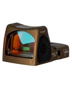 Trijicon 700780 RMR Type 2 Coyote Anodized Coyote Brown Anodized 1x 3.25 MOA Illuminated Red LED Dot Reticle