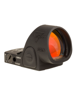 Trijicon 2500002 SRO  Matte Black 1x 2.5  MOA Illuminated  Adjustable Red LED Dot Reticle