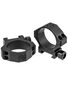 Sig Sauer Electro-Optics SOA10016 Alpha1 Hunting Scope Ring Set For Rifle Weaver Medium 34mm Tube 0 MOA Black Powder Coated Aluminum