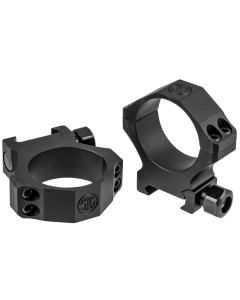 Sig Sauer Electro-Optics SOA10017 Alpha1 Hunting Scope Ring Set For Rifle Weaver High 34mm Tube 0 MOA Black Powder Coated Aluminum