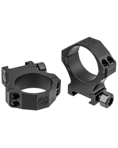 Sig Sauer Electro-Optics SOA10018 Alpha1 Hunting Scope Ring Set For Rifle Weaver Extra High 34mm Tube 0 MOA Black Powder Coated Aluminum