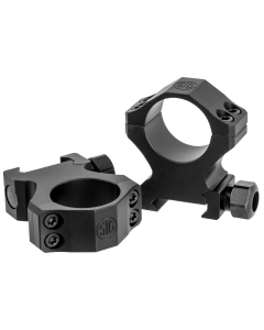 Sig Sauer Electro-Optics SOA10021 Alpha1 Hunting Scope Ring Set For Rifle Weaver High 1" Tube 0 MOA Black Powder Coated Aluminum