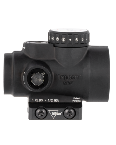 Trijicon 2200051 MRO HD Black Hardcoat Anodized 1x 25mm 2/68 MOA Illuminated Red LED Dot/Circle Reticle Features Low Mount