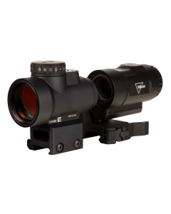 Trijicon 2200057 MRO HD w/Magnifier Matte Black 1x 25mm 2/68 MOA Illuminated Red LED Dot/Circle Reticle