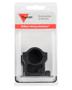 Trijicon AC22006 Scope Ring Set  Picatinny Rail Extra High 1" Tube Black Hardcoat Anodized Aluminum