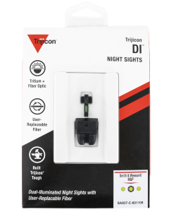 Trijicon 601108 DI Night Sight Set S&W M&P,M&P 2.0, SD9/40 VE Tritium/Fiber Optic Green Front,  Green Rear Black Frame