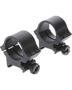 TruGlo TG-TG8961B2 Scope Ring Set Lightweight Quad Picatinny/Weaver High 1" Tube Matte Black Aluminum