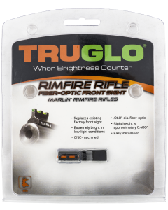 TruGlo TG-TG975R Rimfire Front Sight Red Fiber Optic with Black Steel Frame for Most Marlin