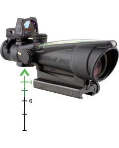 Trijicon 3.5x35 ACOG Riflescope & 3.25 MOA Red Dot RMR Kit Green Chevron