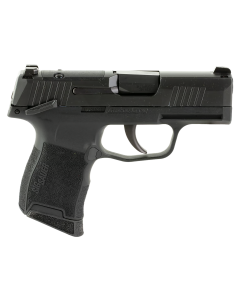 Sig Sauer 365380BSSMS P365  Micro-Compact 380 ACP 10+1 3.10" Black Carbon Steel Barrel, Black Nitron Optic Ready/Serrated Slide & Frame w/Sig Rail, Black Polymer Grips, Manual Safety, Right Hand