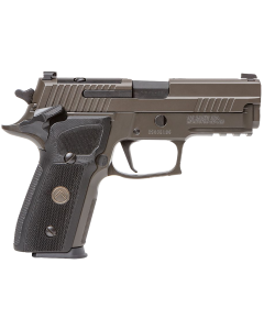 Sig Sauer 229R9LEGIONSAOR2 P229 Compact Legion SAO 9mm Luger 3.90" 10+1, Legion Gray Cerakote, Picatinny Rail/Beavertail Frame, Romeo 1 Cut Slide, Black G10 Grip