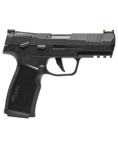 Sig Sauer 322CBAS10 P322  22 LR 10+1 4" Black Steel Threaded Barrel, Black Hard Coat Anodized Optic Ready/Serrated Slide, Black SS/Polymer Frame w/Picatinny Rail & Black Polymer Grips