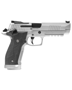 Sig Sauer 226X59STAS P226 XFive STAS Full Size 9mm Luger 20+1 5" Steel Bull Barrel, Stainless Optic Ready/Serrated Steel Slide w/Picatinny Rail & Beavertail Frame, Black Piranha G10 Grips Right Hand