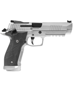 Sig Sauer 226X59STAS10 P226 XFive STAS Full Size 9mm Luger 10+1 5" Steel Bull Barrel, Stainless Optic Ready/Serrated Steel Slide w/Picatinny Rail & Beavertail Frame, Black Piranha G10 Grips Right Hand