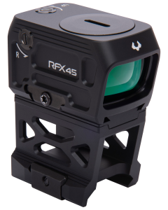 Viridian 9810060 RFX45  Black Anodized 1 x 24 mm x 15.5 mm 5 MOA Green Dot ACRO/Picatinny High 1/3 Cowitness Mount