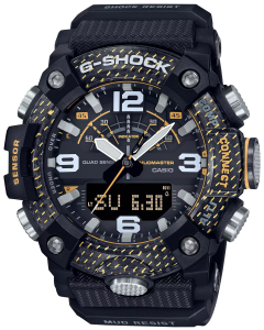 G-shock/vlc Distribution GGB100Y1 G-Shock Tactical MudMaster Keep Time Black/Yellow Size 145-215mm Features Digital Compass
