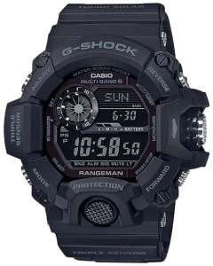 G-shock/vlc Distribution GW94001B G-Shock Tactical Rangeman Keep Time Blackout Size 145-215mm Features Digital Compass