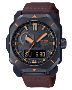 G-shock/vlc Distribution PRW6900YL5 Casio Pro Trek Black/Brown Size 145-215mm Features Digital Compass