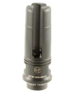 SureFire SF3P556MK46 Suppressor Adapter Flash Hider 5.56x45mm NATO 9/16"-24 tpi Steel Black Nitride