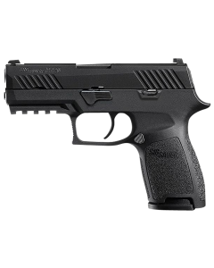 Sig Sauer 320C9BSSMSMA P320 *MA Compliant Compact 9mm Luger 10+1 3.90" Black Carbon Steel Barrel Black Nitron Serrated Slide Black Stainless Steel Frame w/Picatinny Rail Black Polymer Grips Right Hand