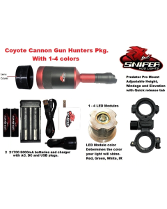 Coyote Cannon Gun Hunters Package With White LED Color