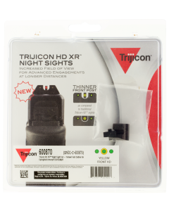 Trijicon 600870 HD XR Night Sight Set 3-Dot Tritium Green with Yellow Outline Front, Green with Black Outline Rear Black Frame for Springfield XD, XD Mod.2, XD-M