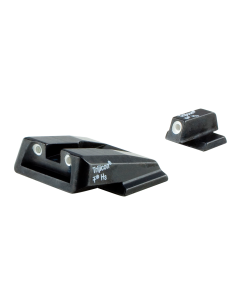 Trijicon 600714 Bright & Tough Night Sight Set 3-Dot Tritium Green with White Outline Front & Rear Black Frame for S&W M&P Shield