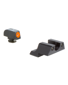 Trijicon 600785 HD Night Sight Set 3-Dot Tritium Green with Orange Outline Front, Green with Black Outline Rear Black Frame for Glock 42, 43, 43X, 48