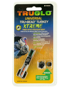 Truglo TG950X Tru-Bead  Universal Shotgun w/Ghost Ring Red/Green Fiber Optic Black