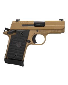 Sig Sauer 9389ESCPNAMBI P938 Micro-Compact Emperor Scorpion 9mm Luger 3.50" 6+1 & 7+1 Flat Dark Earth PVD Flat Dark Earth Stainless Steel Black Hogue G10 Piranha Grip