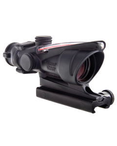 Trijicon 100215 ACOG  Black Hardcoat Anodized 4x32mm Illuminated Red Chevron .223/5.56 BDC Reticle