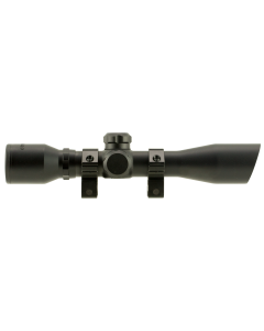 TruGlo TG-8504BD Compact  Black Anodized Matte Black 4x 32mm 1" Tube Diamond Reticle