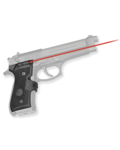 Crimson Trace LG402M Lasergrips Mil-Spec 5mW Red Laser with 633nM Wavelength & 50 ft Range Black Finish for Beretta 92, 96, M9A1 (Except 92X Variant)