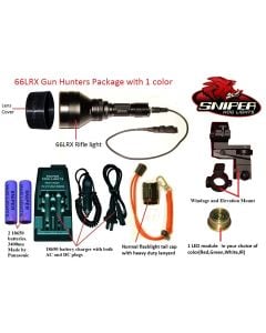 Sniper Hog Lights 66LRX Gun Hunters Package White Color