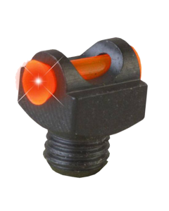 TruGlo TG-954DR StarBrite Deluxe  Red Fiber Optic Front with 2.6mm Thread & Black Steel Frame for Shotguns