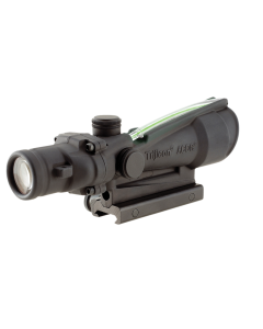 Trijicon 100155 ACOG  Black Hardcoat Anodized 3.5x 35mm Illuminated Green Horseshoe 308 Ballistic Reticle