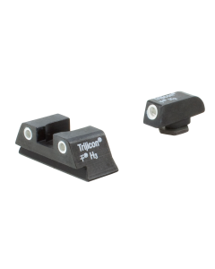 Trijicon 600777 Bright & Tough Night Sight Set Green Tritium with White Outline Front & Rear for Glock 42, 43, 43X, 48