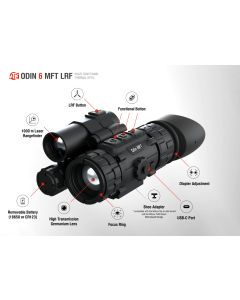 ATN Odin 6 Multi-Functional Thermal Optic, 640×480 Sensor, 12μm, ≤15 mK NETD, Built-in LRF
