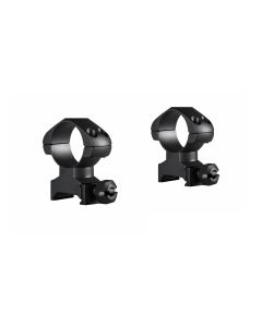Hawke Precision Steel Ring 1" 2 Piece Weaver High Mounts