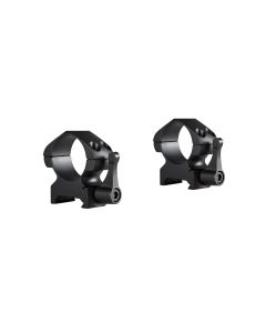 Hawke Precision Steel Ring 1" 2 Piece Weaver Medium Lever Mounts