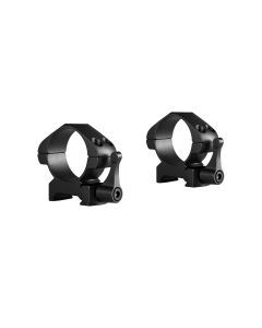 Hawke Precision Steel Ring 30mm 2 Piece Weaver Medium Lever Mounts