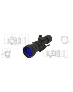 AN/PVS-30 UNS LR LP Night Vision Clip-On Weapon Sight 4G Photonis White Phosphor