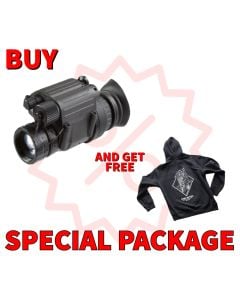NVG PVS-14 3rd Gen Manual Gain-Elbit White Phosphor-72+lp/mm (W/Tube Date Sheet) - Minimum FOM 2400, SNR 31+ Package