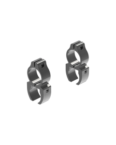 Leupold Rifleman Rimfire Scope Ring Set Weaver Medium See-Thru 1" Black Gloss Aluminum