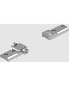 Leupold Standard Base Set 2-Piece with Reversible Front Rem 700. 721, 725 Silver