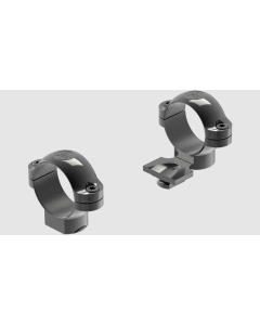 Leupold Standard Scope Ring Set Medium Extended 1" Black Gloss Steel