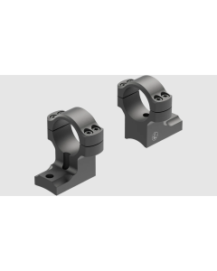 Leupold BackCountry Base/Ring Combo Matte Black Weatherby Mark V Reversible Front 1" Tube Aluminum Rifle