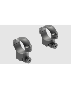 Leupold Ringmounts Scope Ring Set Ruger M77 Medium 1" Matte Black Steel