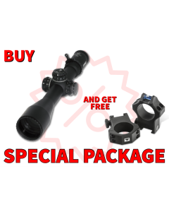 Steiner 5124 T6Xi  Black 5-30x56mm 34mm Tube Illuminated MSR2 MIL Reticle First Focal Plane Features Throw Lever Package