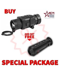 AGM Rattler TC35-384  Compact Medium Range Thermal Imaging Clip-On 384x288 (50 Hz), 35 mm lens Package